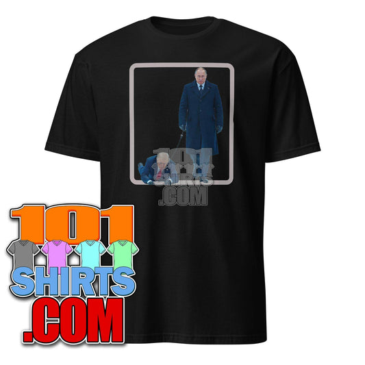 Anti Donald Trump Putin goes with Trump walk a dog Funny T-Shirt - 101SHIRTS