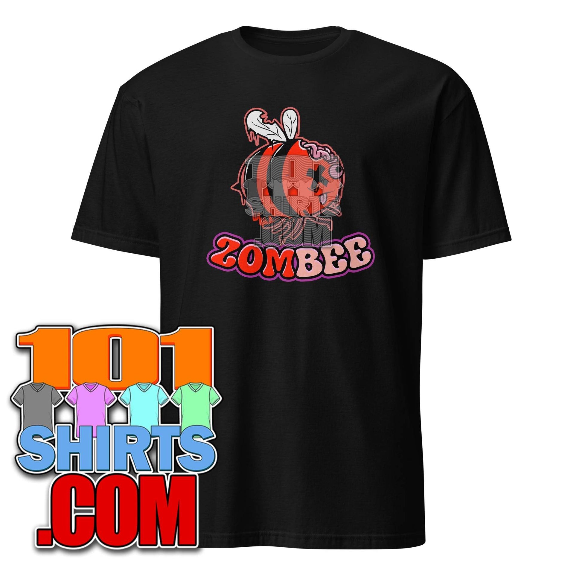 Zombee Zom-Bee Adorably Creepy Zombie Bee Cartoon Halloween T-Shirt - 101SHIRTS