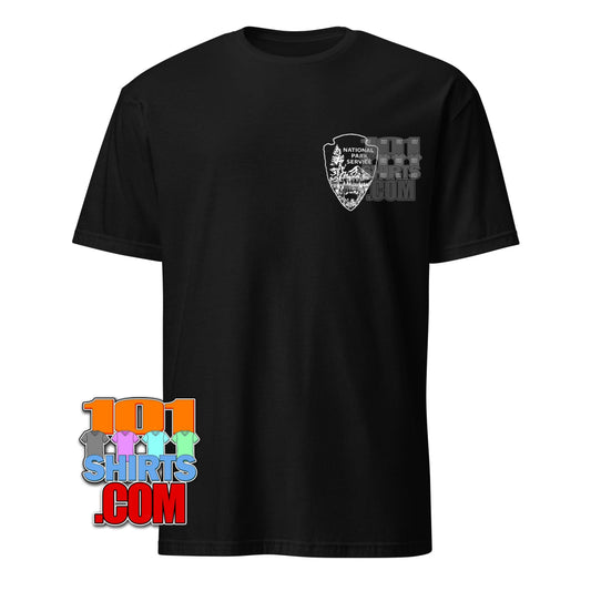 Caught Stealing Movie 2025 National Park Service Logo Tee worn by Austin Butler as Hank Thompson T-Shirt
