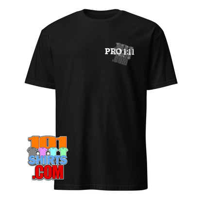 A WORKING MAN MOVIE Jason Statham Pro 1:11 Proverbs Bible Verse T-Shirt - 101SHIRTS