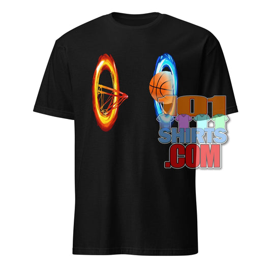 Basketball Universe Portal T-Shirt – Slam Dunk into Another Dimension Tee - 101SHIRTS
