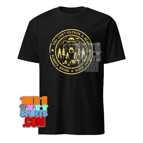 Funny Camping Bear T-Shirt Outdoors Hiking Camper Gift