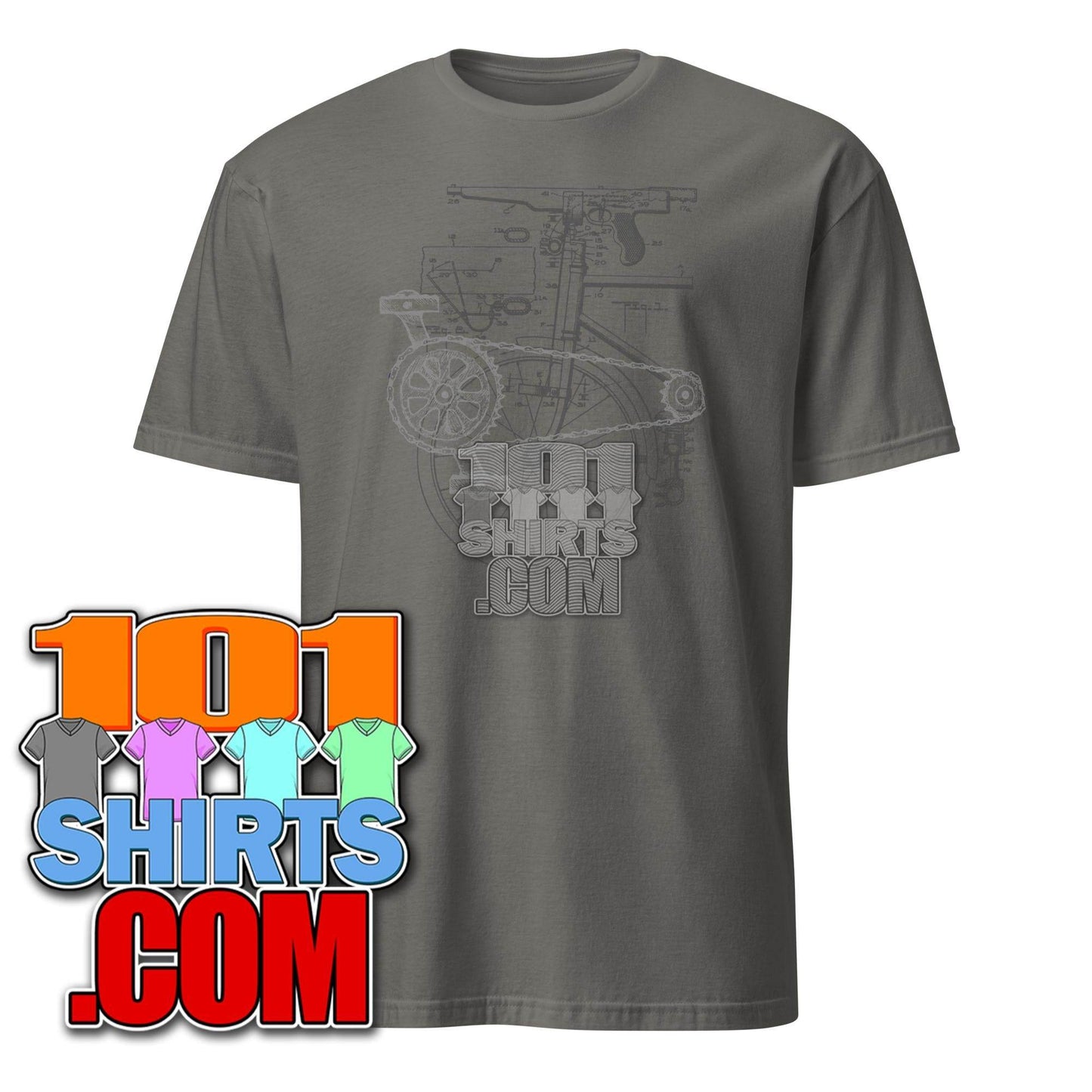 Bicycle gearbox diagram blueprint T-Shirt - 101SHIRTS