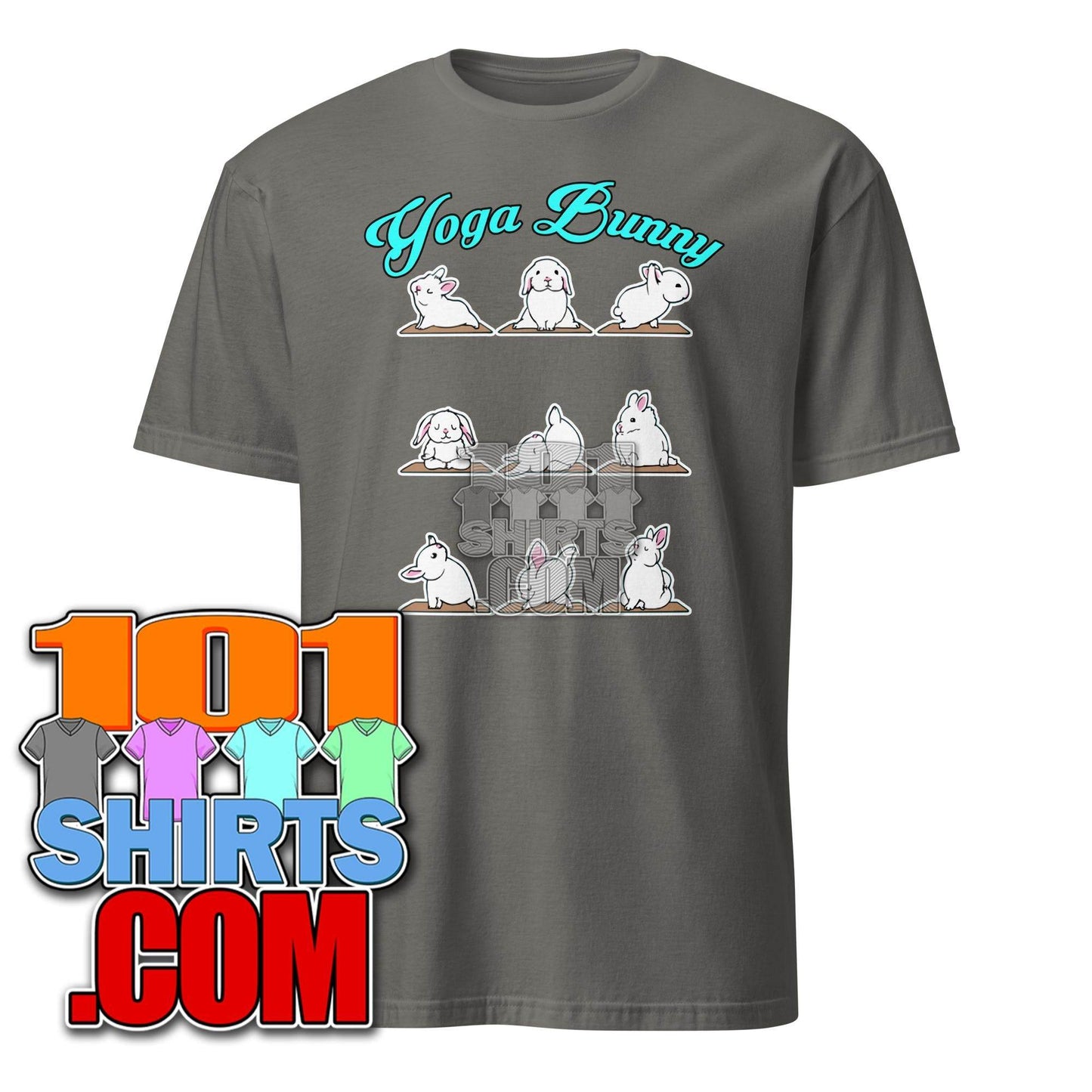 Bunny Yoga T-Shirt Funny Rabbits In Yoga Poses Sports Tee T-Shirt - 101SHIRTS