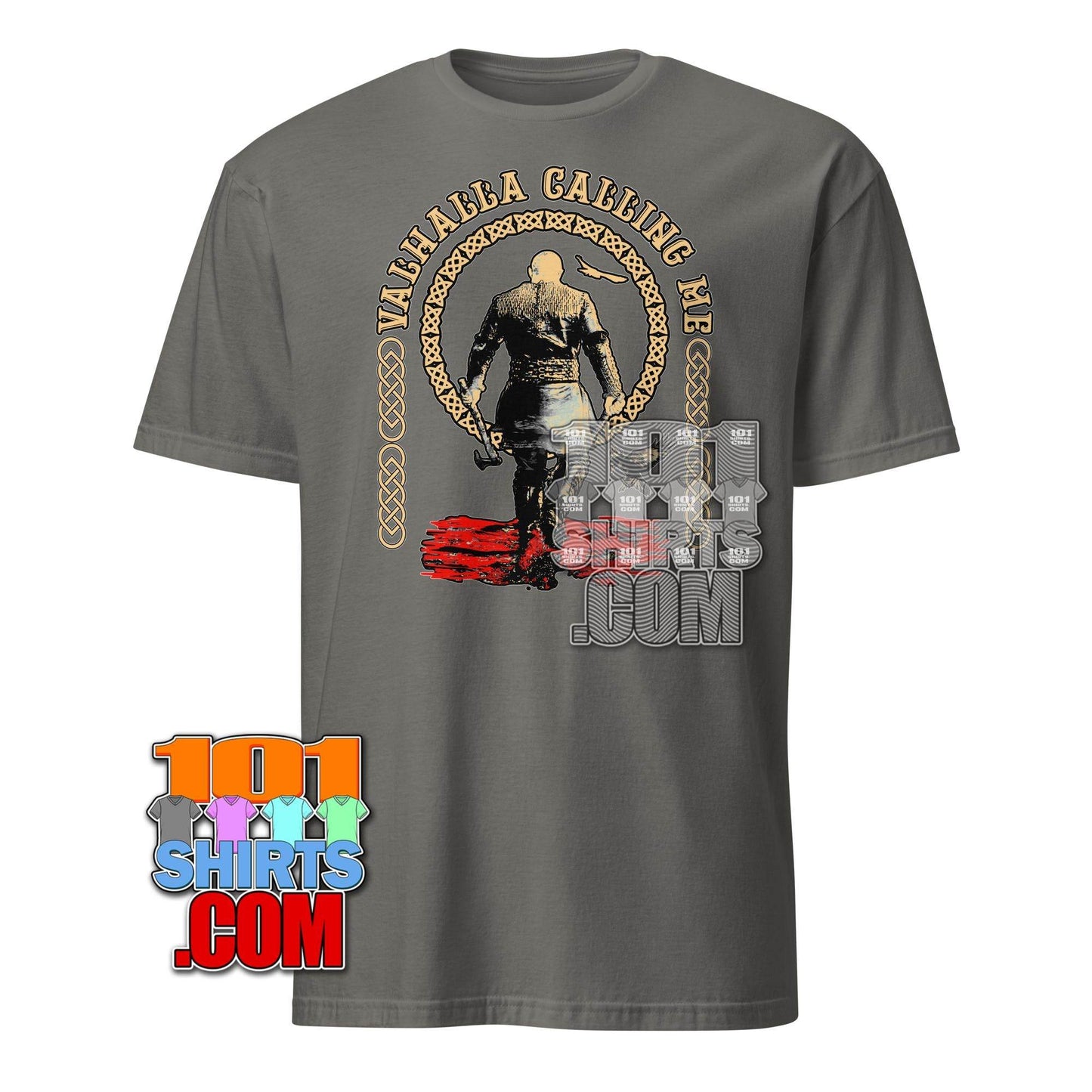 Valhalla Calling - Viking Warrior T-Shirt with Norse Mythology Design - 101SHIRTS