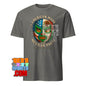 American Made with Mexican Parts Lucha Libre Mask T-Shirt - Patriotic USA Mexico Wrestling Tee - 101SHIRTS