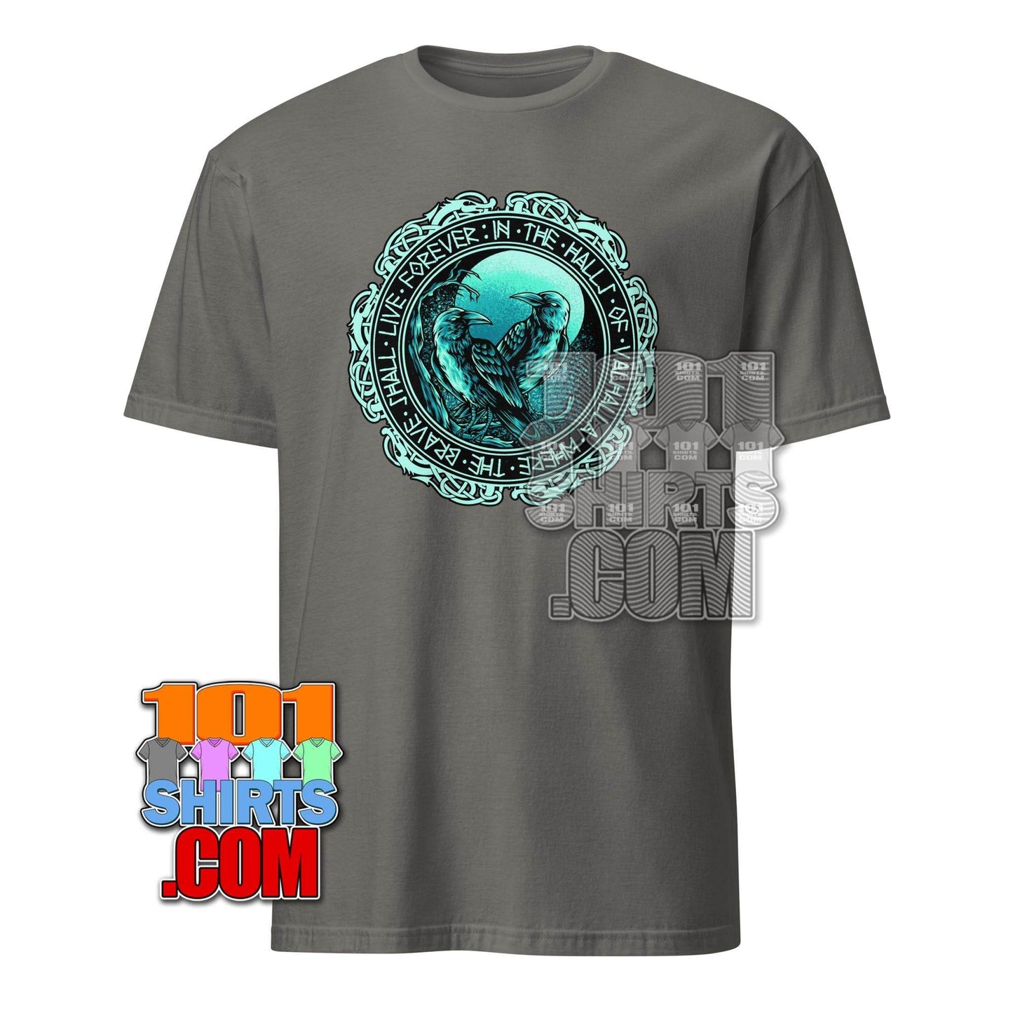 Valhalla Ravens T-Shirt | Viking & Norse Mythology Tee | Odin's Ravens Huginn & Muninn Design | Gift for Pagan & Celtic Fans - 101SHIRTS