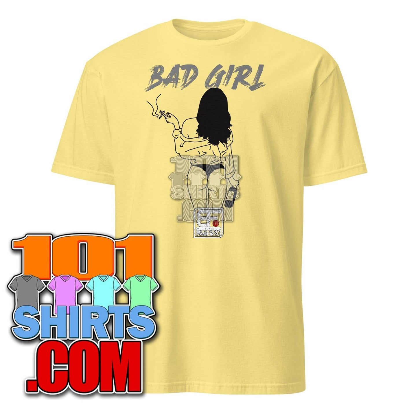 Bad Girl Party Smoking and Drinking Cool Art Design Booomfashion Unisex T-Shirt - 101SHIRTS