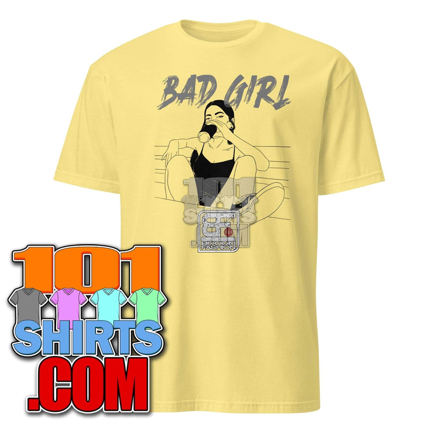 Bad Girl Party and Drinking Cool Art Design Booomfashion Unisex T-Shirt - 101SHIRTS