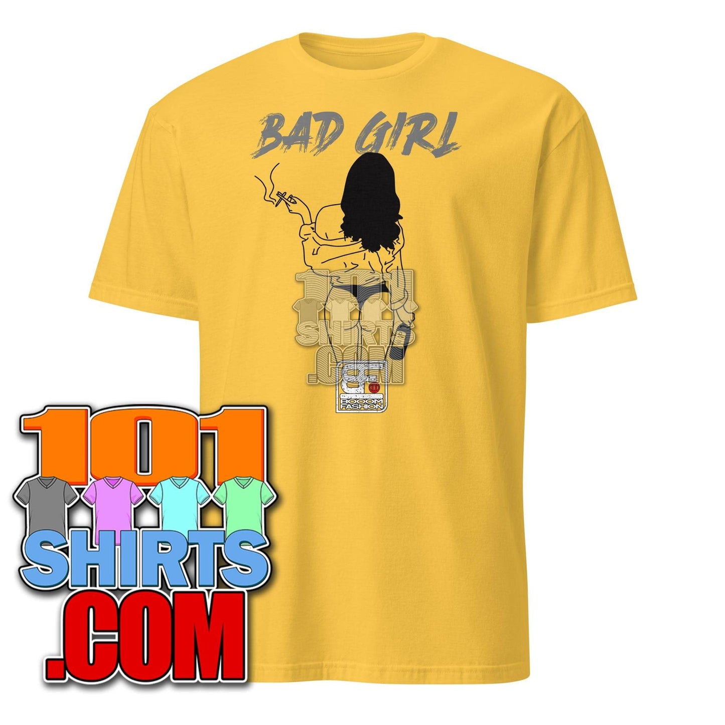 Bad Girl Party Smoking and Drinking Cool Art Design Booomfashion Unisex T-Shirt - 101SHIRTS