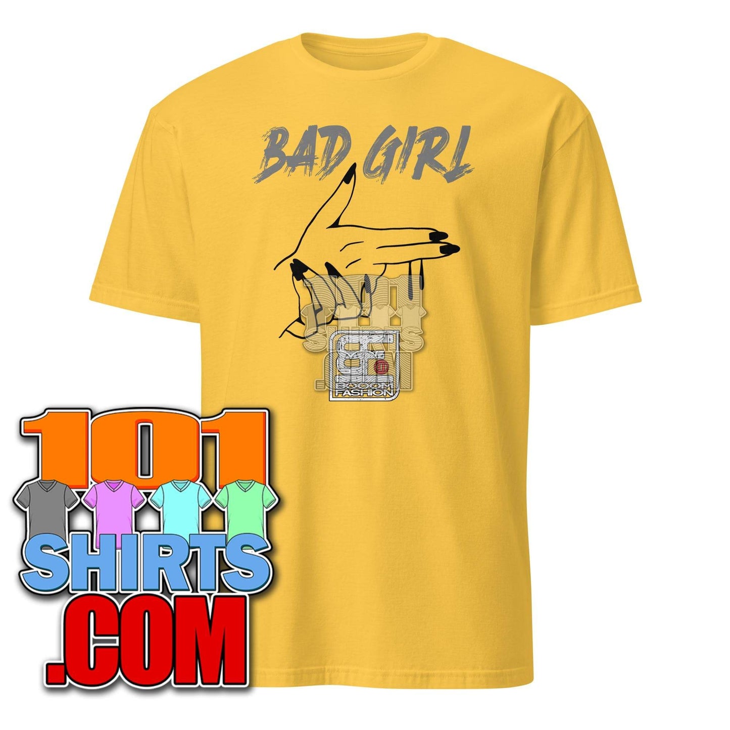 Bad Girl Hand Pistol Two Fingers Art Design Booomfashion Unisex T-Shirt - 101SHIRTS