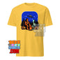 Bigfoot & Alien Campfire T-Shirt – Where Cryptozoology Meets the Cosmos! Tee - 101SHIRTS