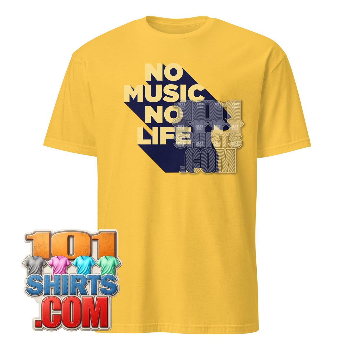 No Music No Life T-Shirt Retro Vintage Music Lover Graphic Tee