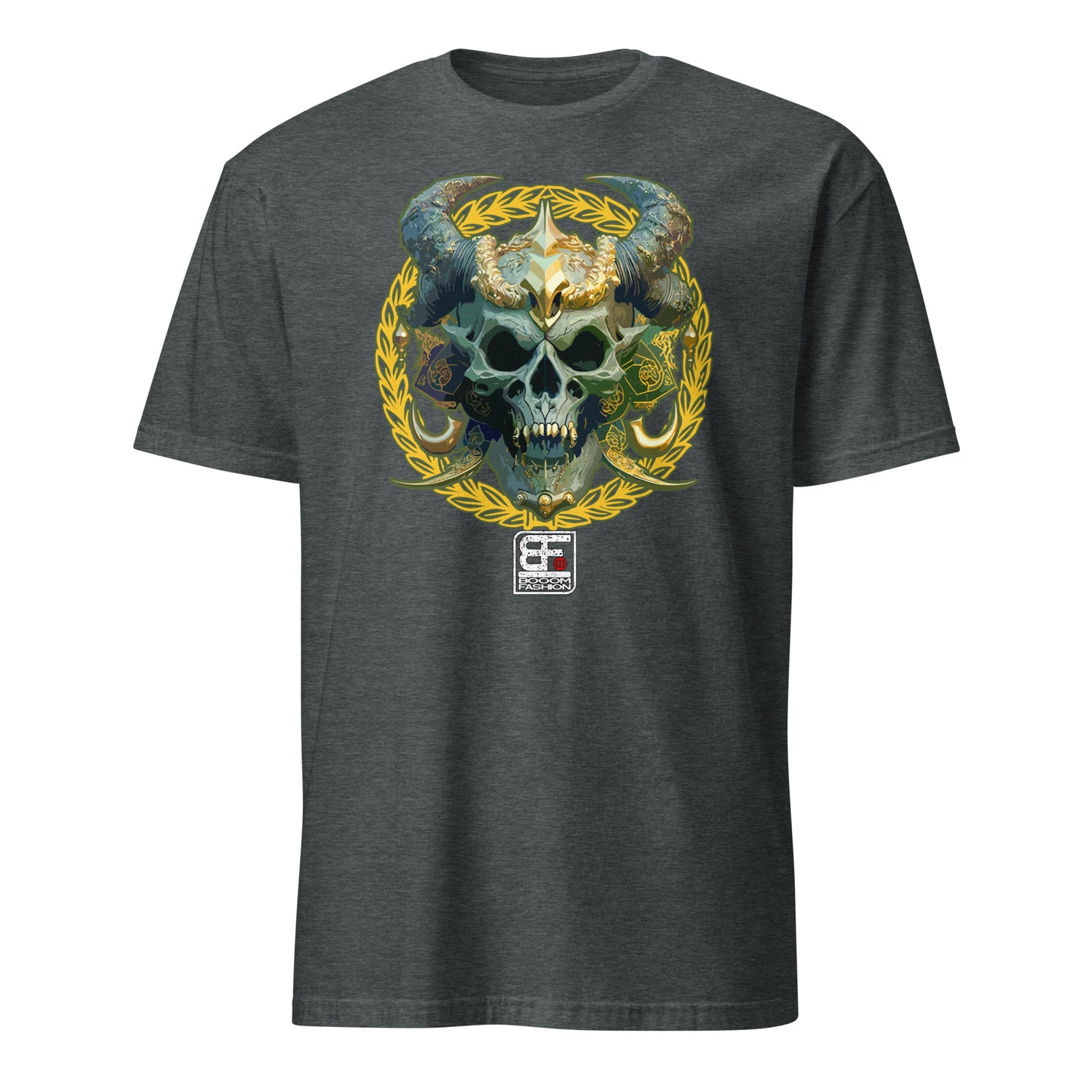 Baroque Demon Viking Skull Art Design Booomfashion Unisex T-Shirt