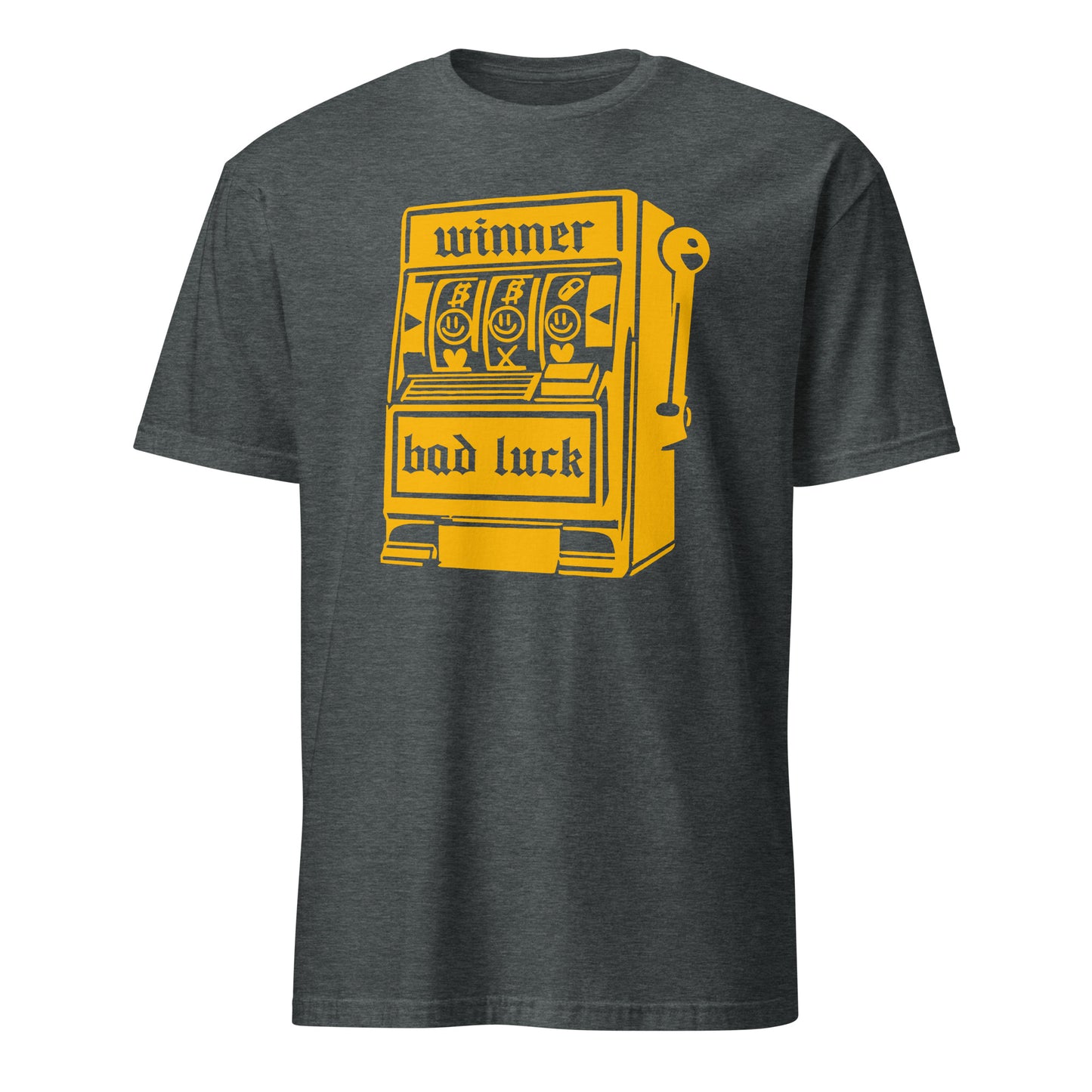Lucky Slot Machine Winner Bad Luck Numbers Jackpot Casino Night Roulette Las Vegas Vintage T-Shirt