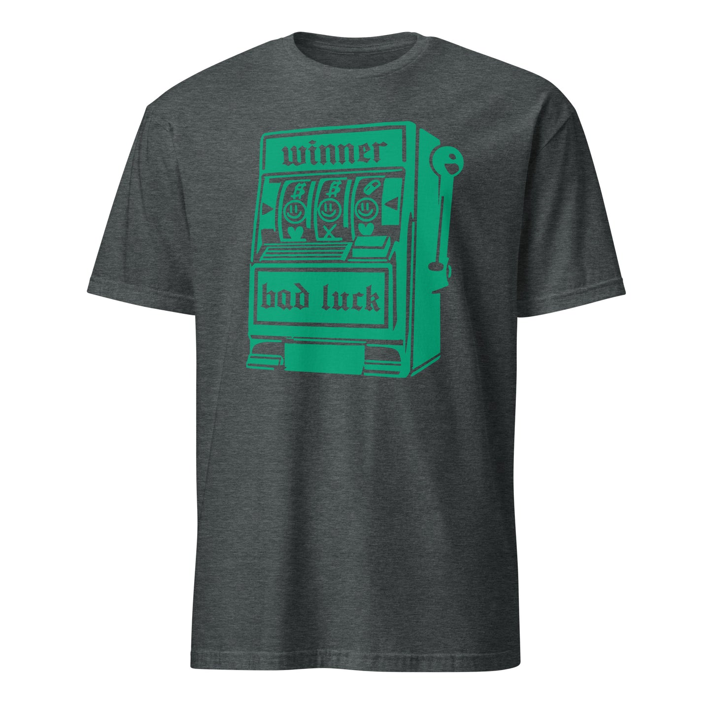 Lucky Slot Machine Winner Bad Luck Numbers Jackpot Casino Night Roulette Las Vegas Vintage T-Shirt