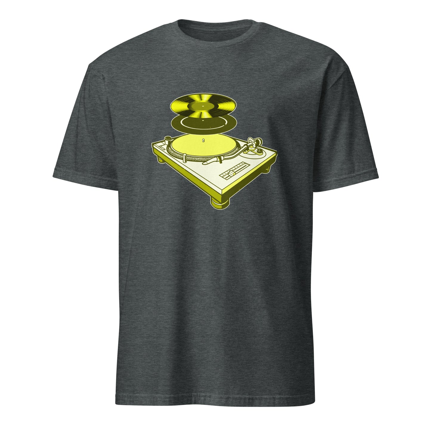 Turntable Dj Music Vinyl LP Design Print Art T-Shirt - 101 Shirt com
