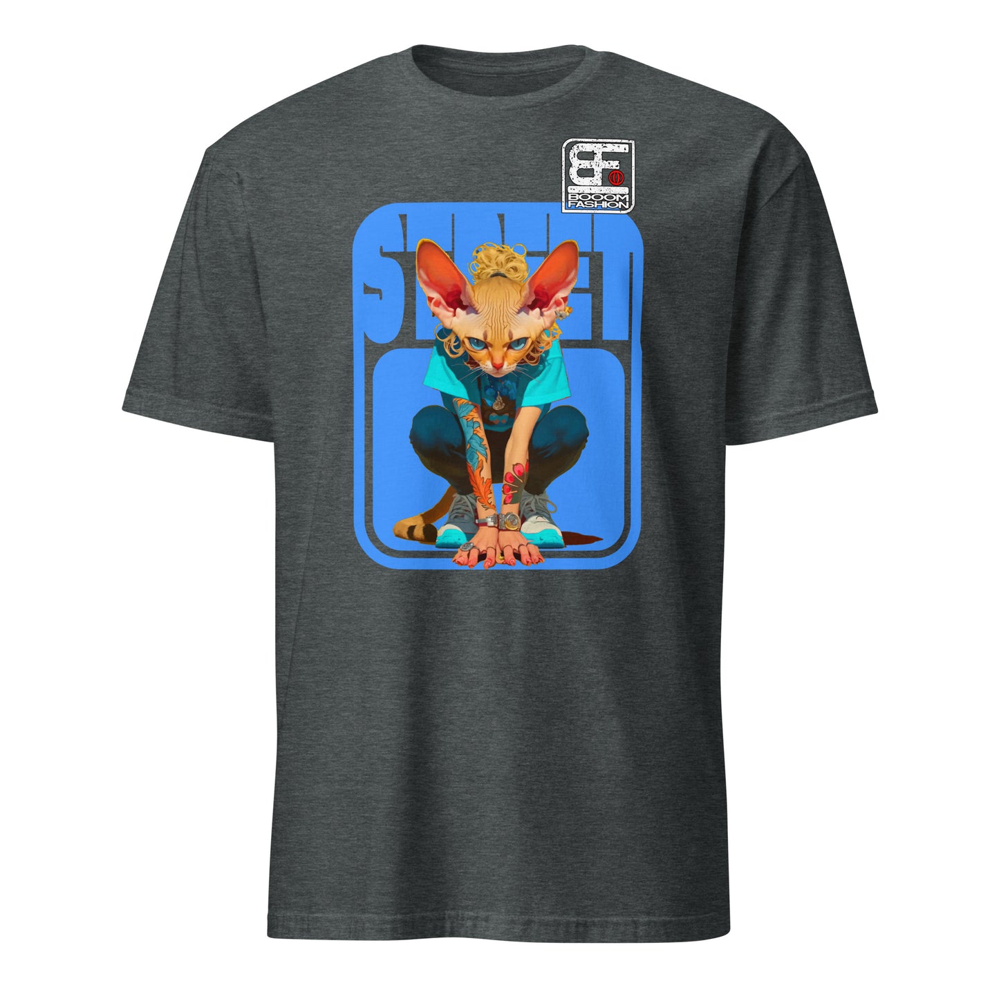 Cat Person Hybrid Streetweare Cat Human Body Art Design Booomfashion Unisex T-Shirt