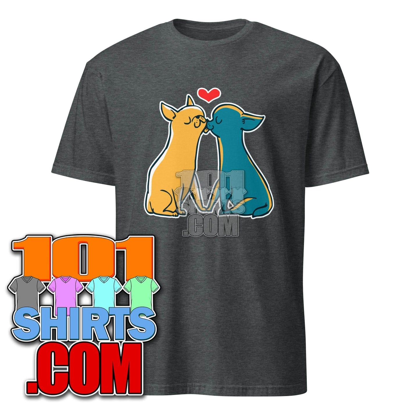 Chihuahua Kisses - Cute Dog Love T-Shirt - 101SHIRTS