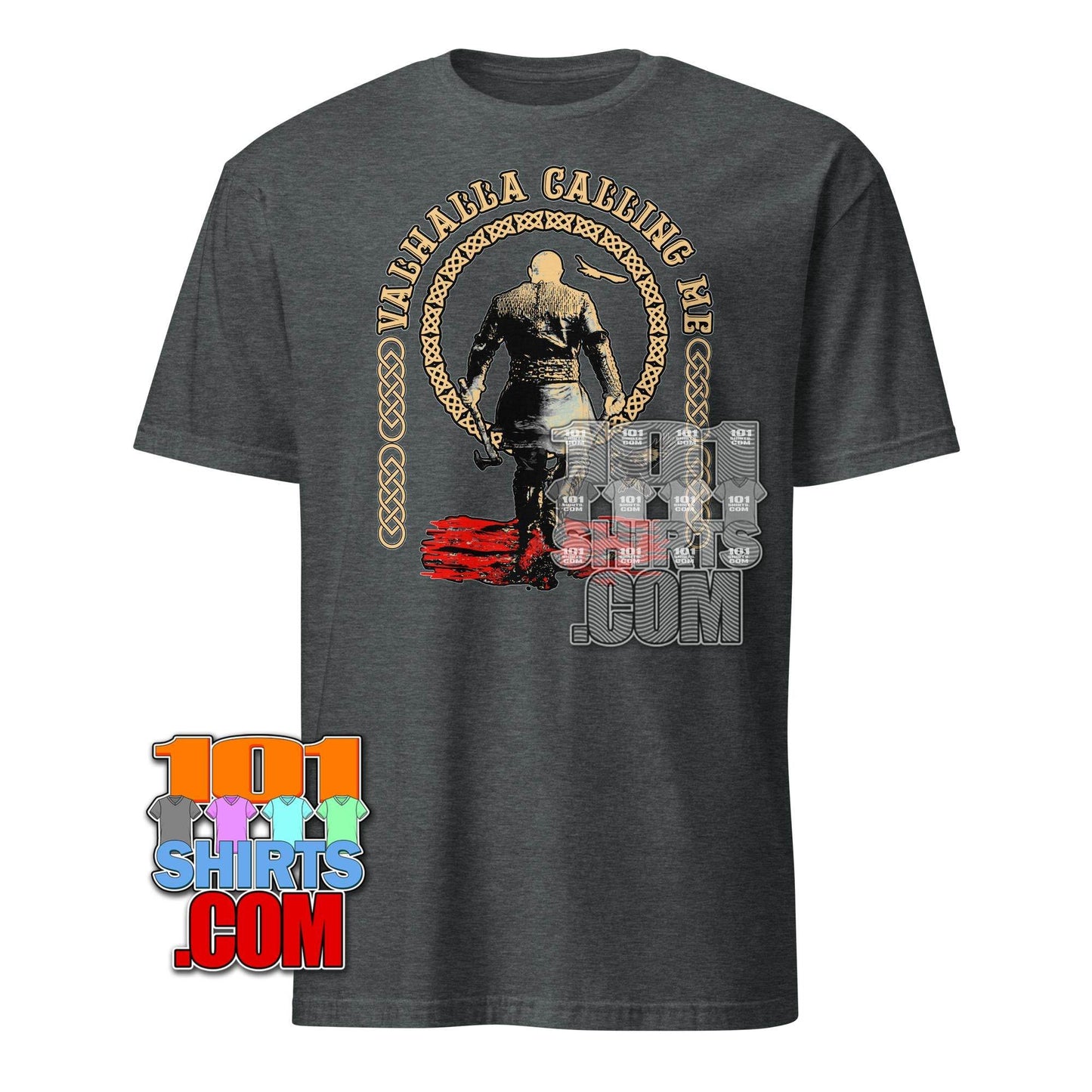 Valhalla Calling - Viking Warrior T-Shirt with Norse Mythology Design - 101SHIRTS