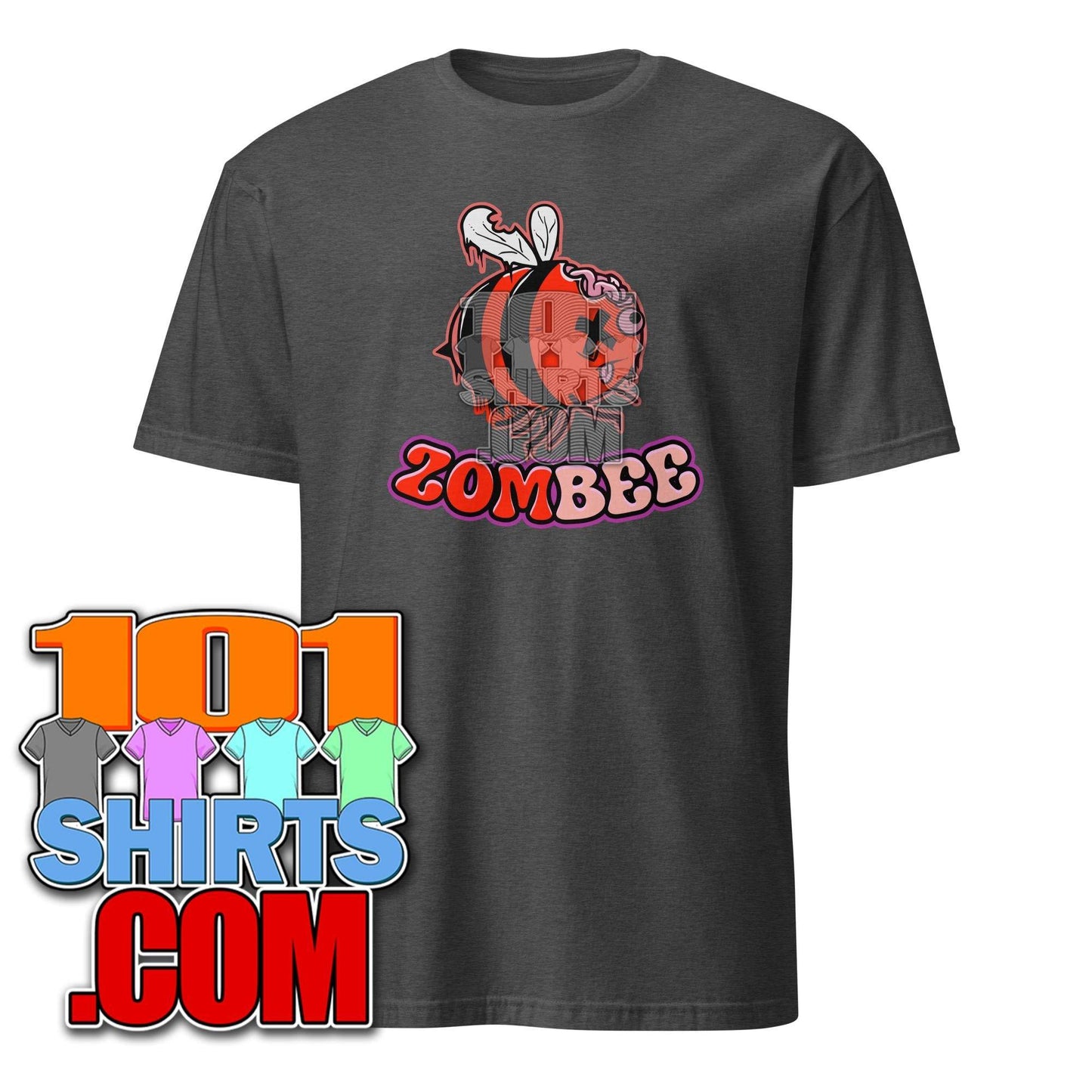 Zombee Zom-Bee Adorably Creepy Zombie Bee Cartoon Halloween T-Shirt - 101SHIRTS