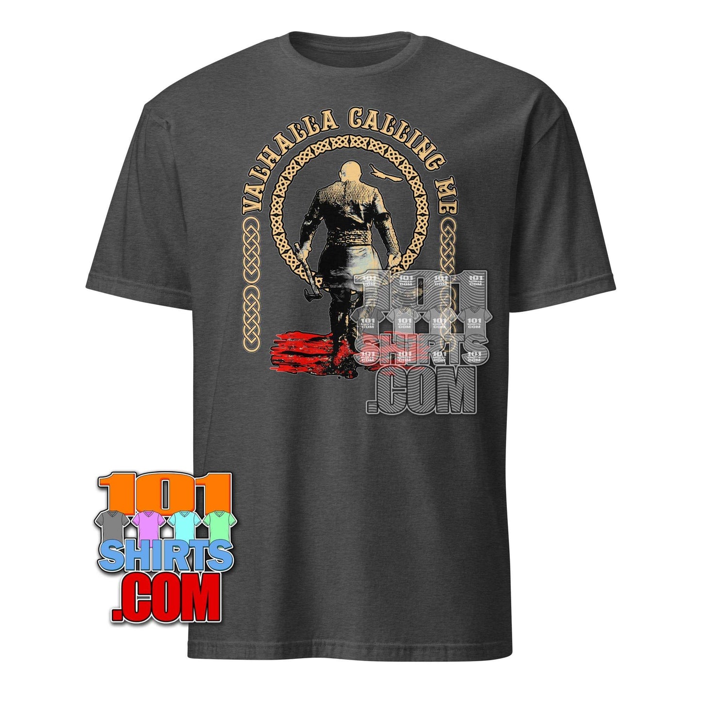 Valhalla Calling - Viking Warrior T-Shirt with Norse Mythology Design - 101SHIRTS
