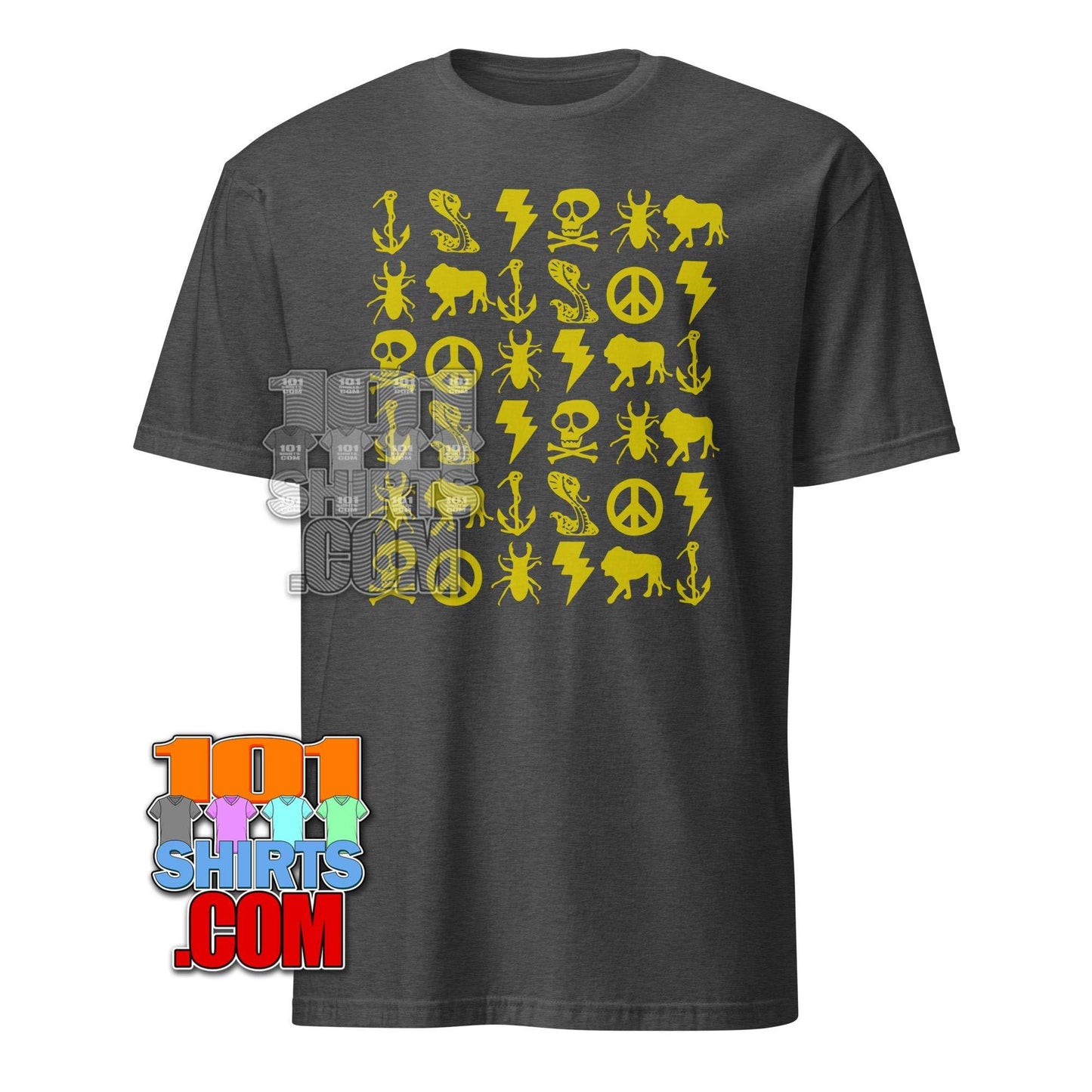Breaking Bad TV Show Tee Jesse Pinkmann Aaron Paul Yellow Icons T-Shirt - 101SHIRTS