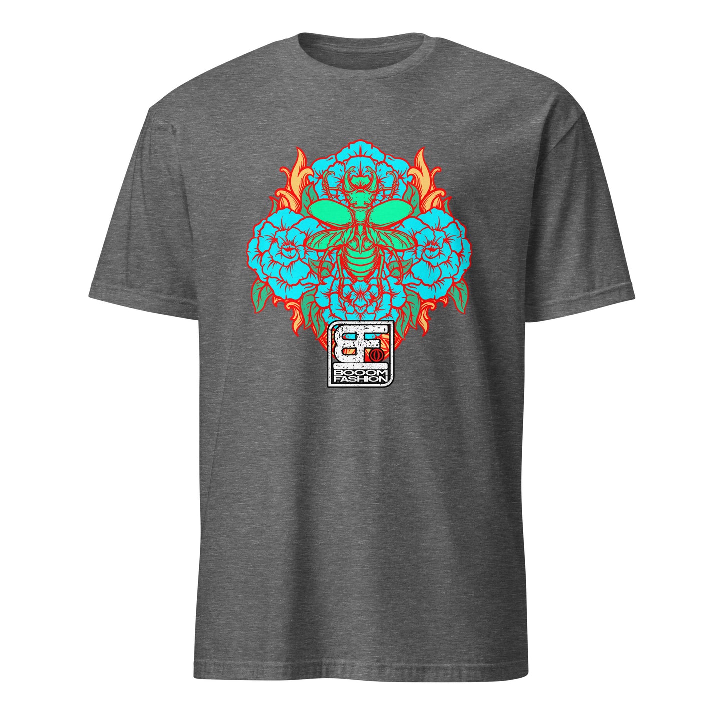 Beetle Bug Insect Flowers Roses Fire Art Design Booomfashion Unisex T-Shirt