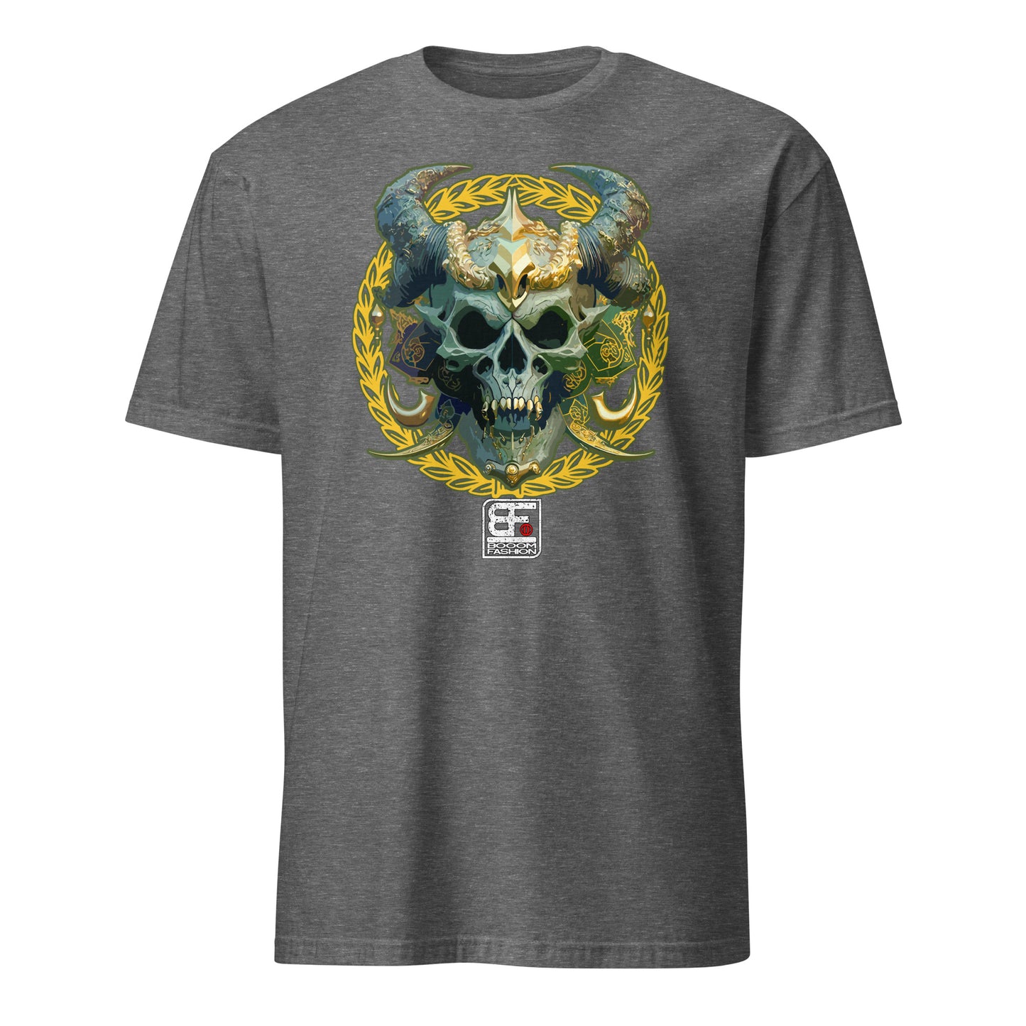 Baroque Demon Viking Skull Art Design Booomfashion Unisex T-Shirt