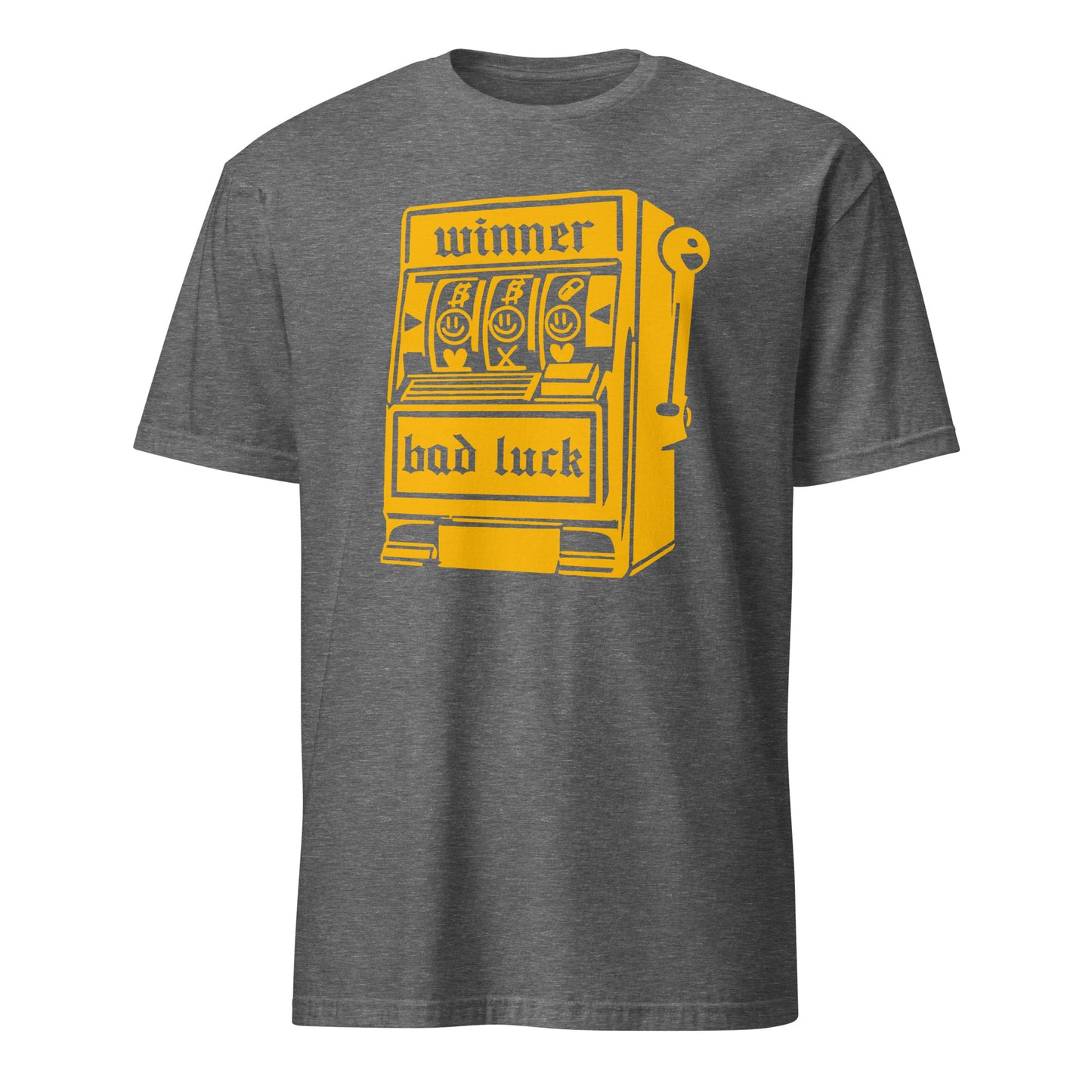 Lucky Slot Machine Winner Bad Luck Numbers Jackpot Casino Night Roulette Las Vegas Vintage T-Shirt
