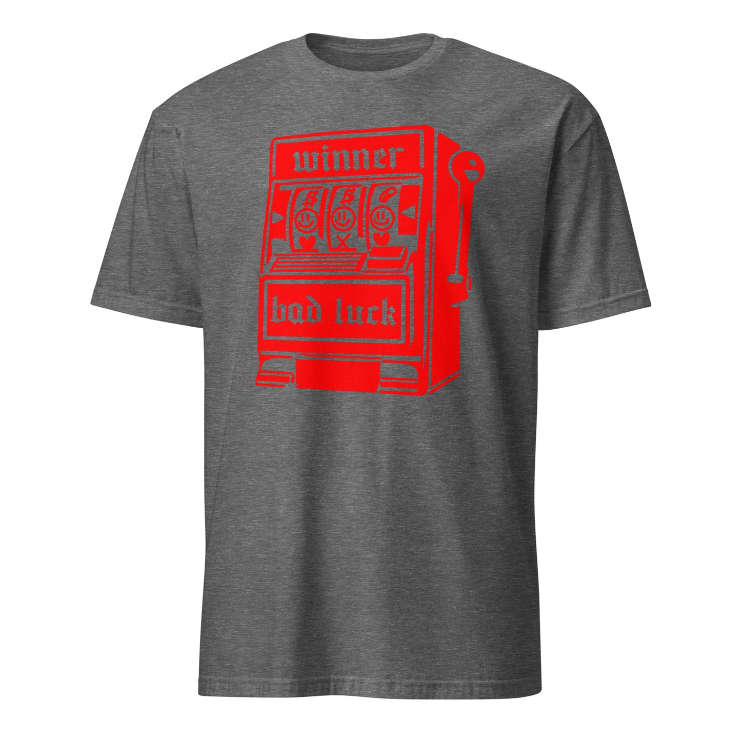 Lucky Slot Machine Winner Bad Luck Numbers Jackpot Casino Night Roulette Las Vegas Vintage T-Shirt