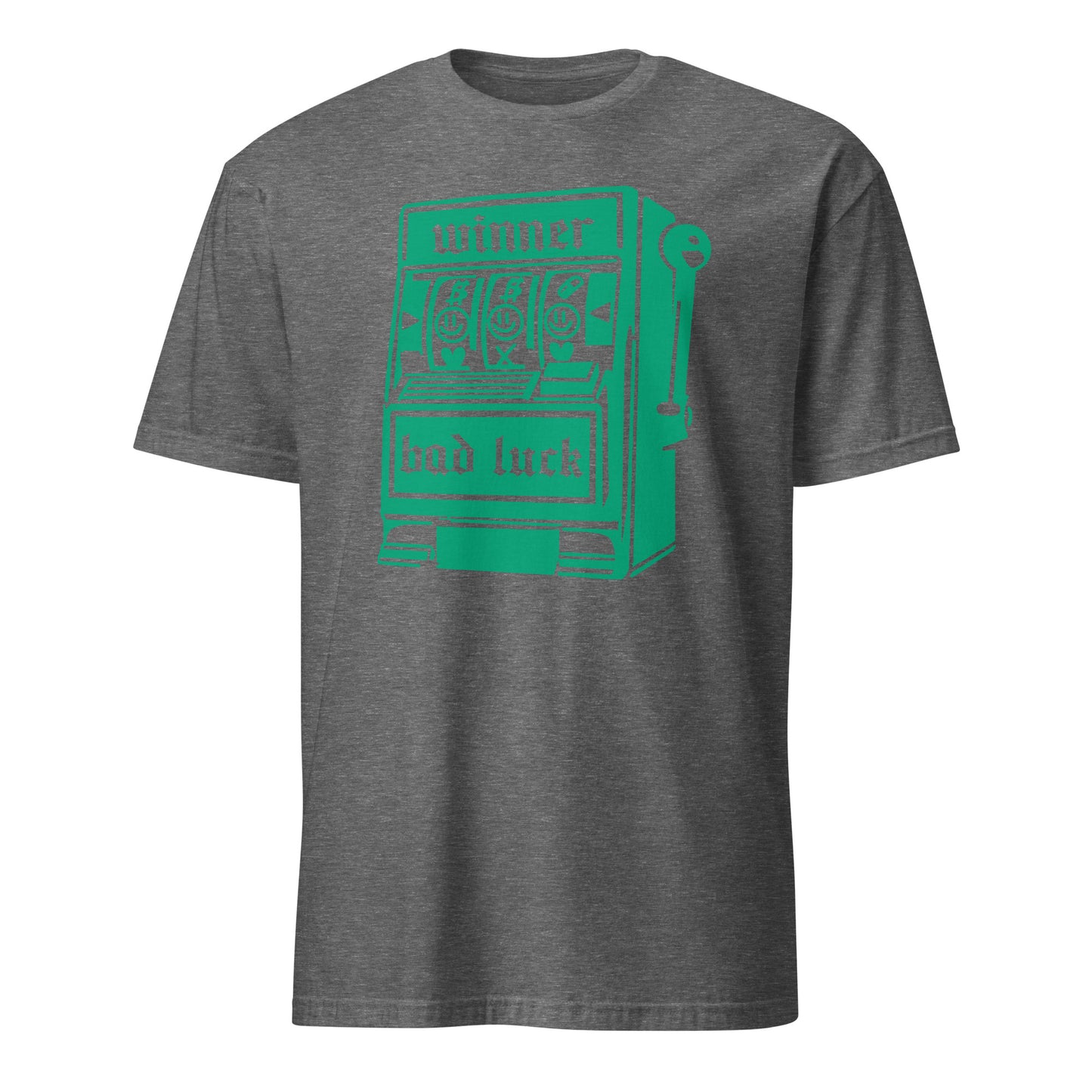Lucky Slot Machine Winner Bad Luck Numbers Jackpot Casino Night Roulette Las Vegas Vintage T-Shirt
