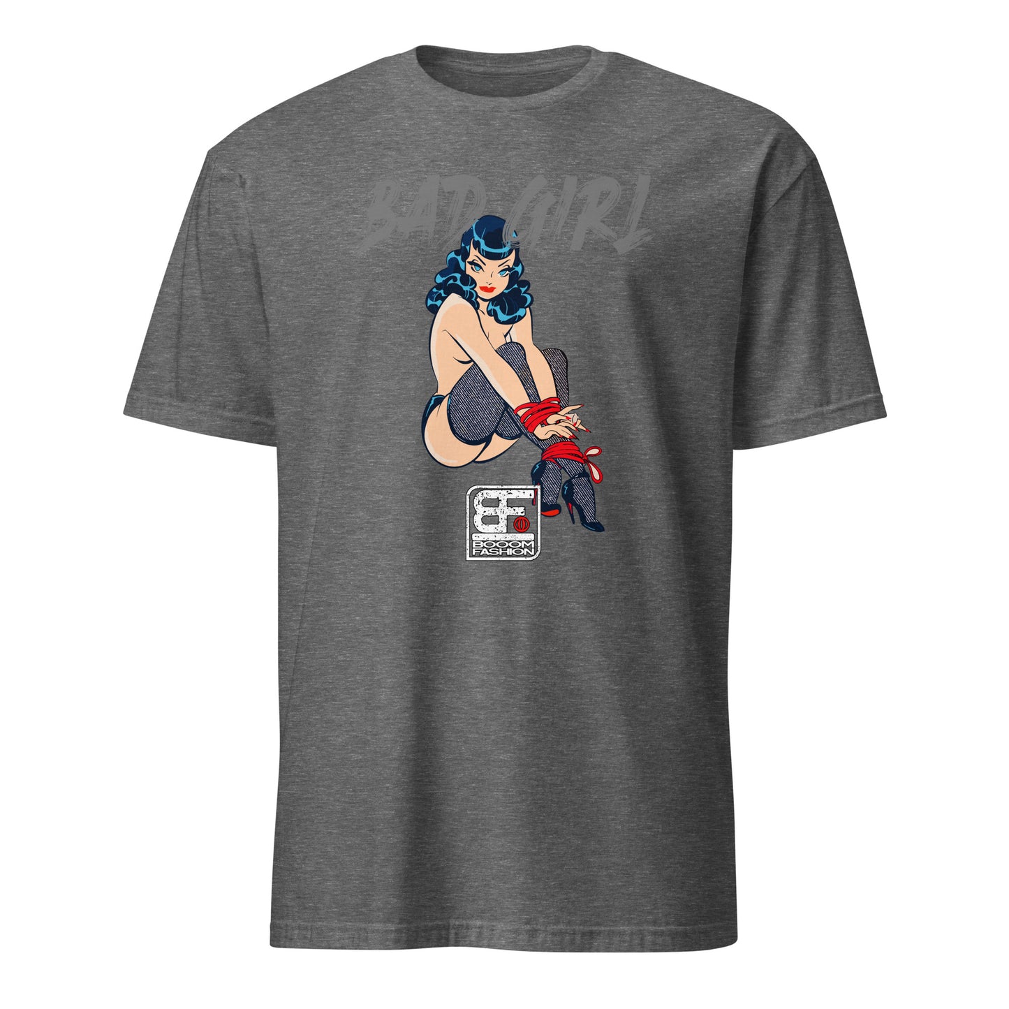 Bad Girl Pin Up Girl Vintage BDSM Bondage Fetish Kinky Cool Art Design Booomfashion Unisex T-Shirt