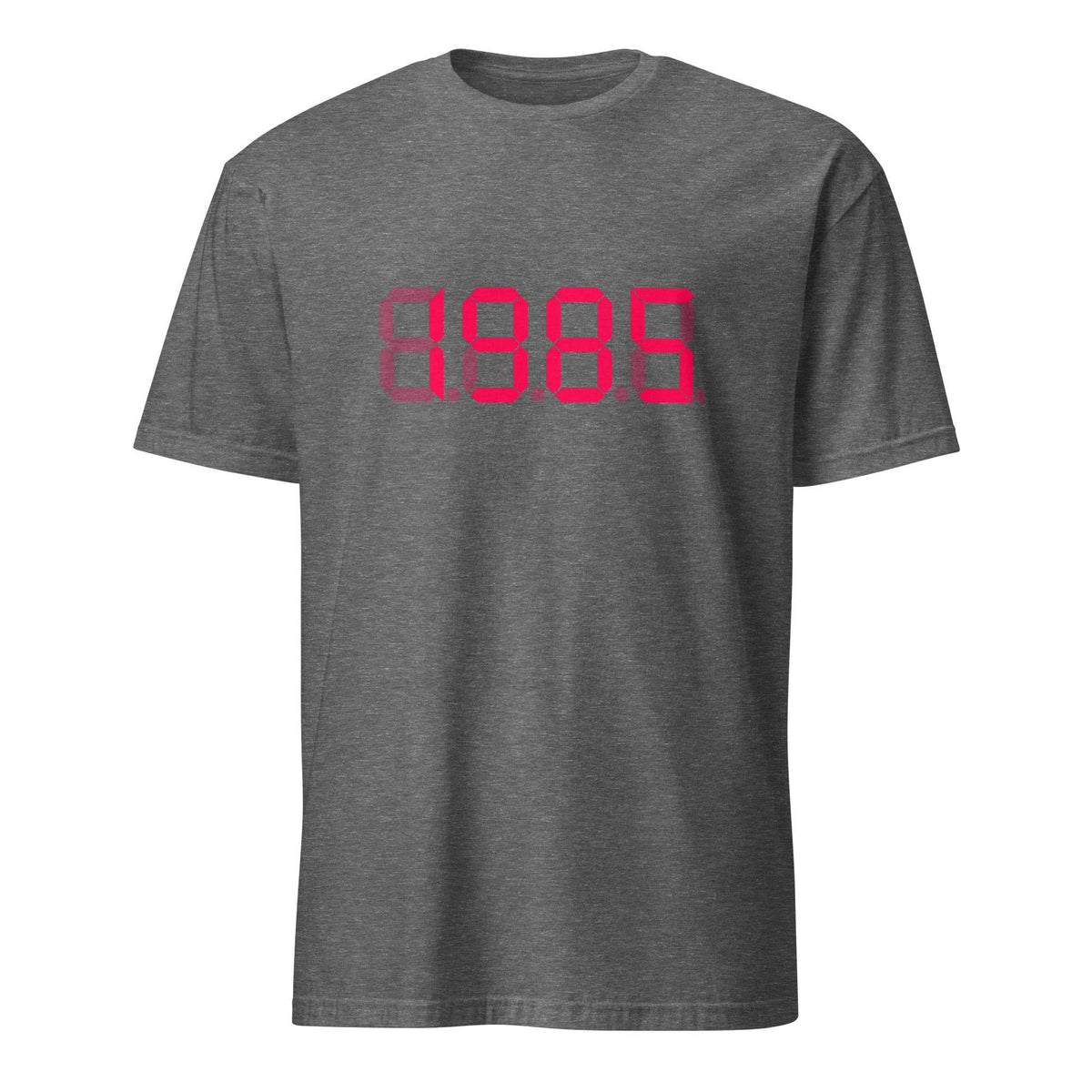 1985 Year inspired by Back To The Future Movie Desk Time Clock Time Machine in Dolorean T-shirt - 101SHIRTS