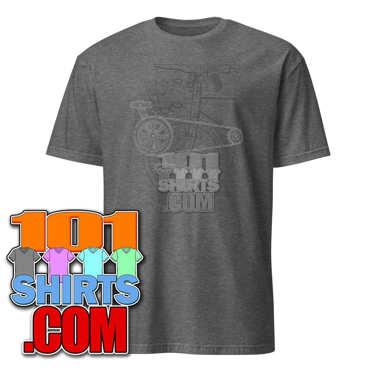 Bicycle gearbox diagram blueprint T-Shirt - 101SHIRTS