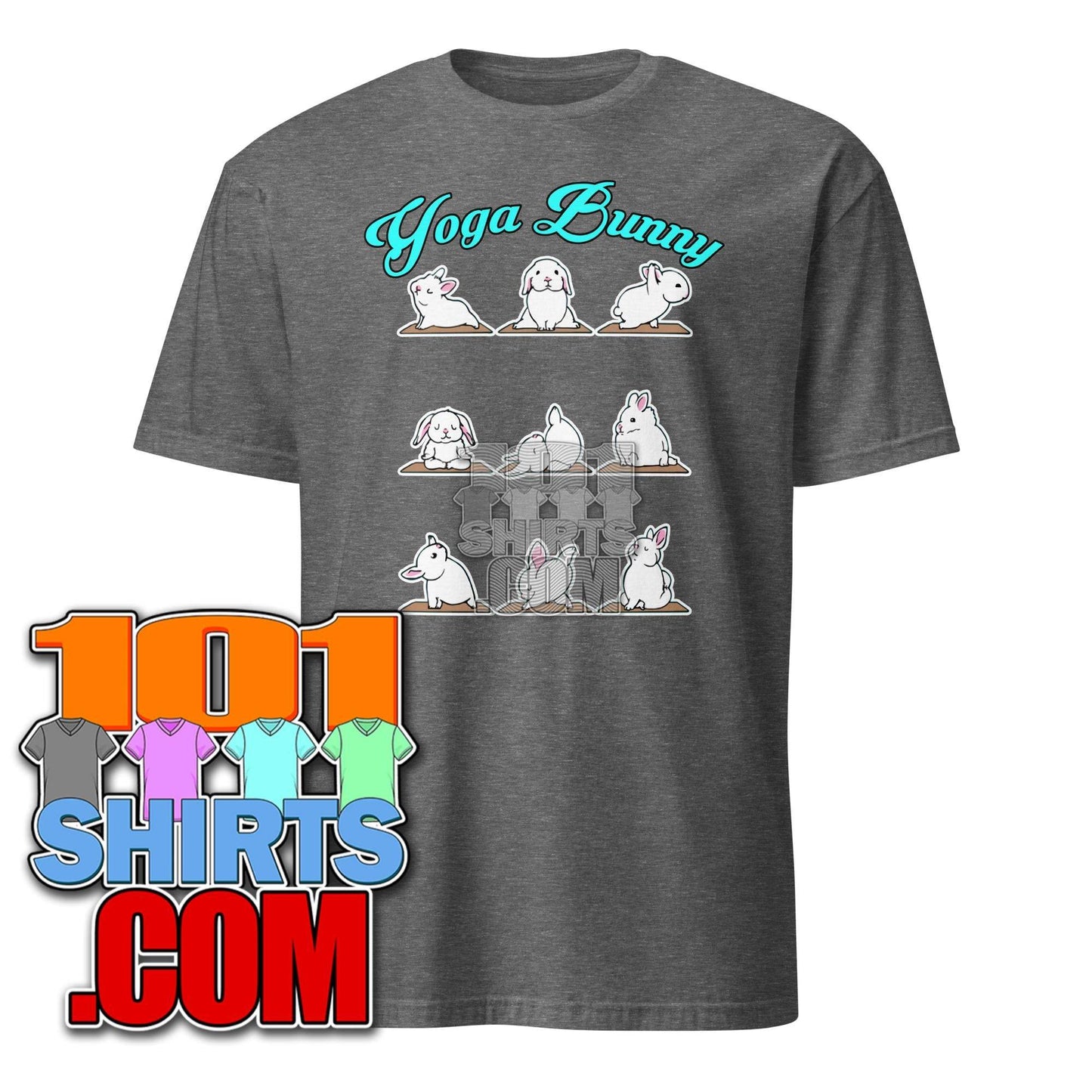 Bunny Yoga T-Shirt Funny Rabbits In Yoga Poses Sports Tee T-Shirt - 101SHIRTS