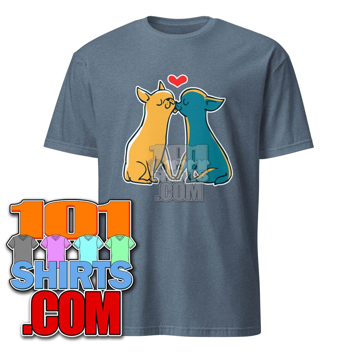 Chihuahua Kisses - Cute Dog Love T-Shirt - 101SHIRTS