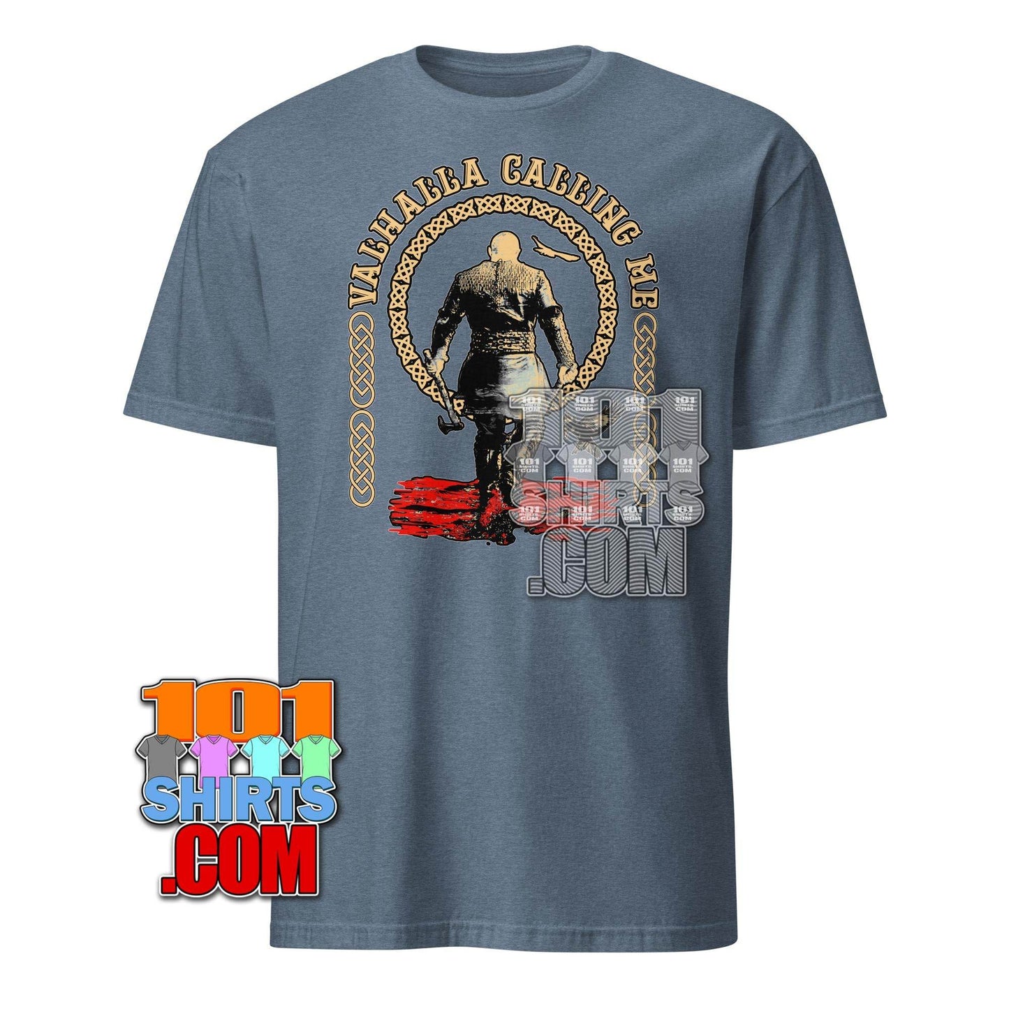 Valhalla Calling - Viking Warrior T-Shirt with Norse Mythology Design - 101SHIRTS