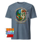 American Made with Mexican Parts Lucha Libre Mask T-Shirt - Patriotic USA Mexico Wrestling Tee - 101SHIRTS