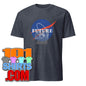 Back to the Future Movie Dolorean dmc 12 Nasa Logo Parody Funny T-Shirt - 101SHIRTS