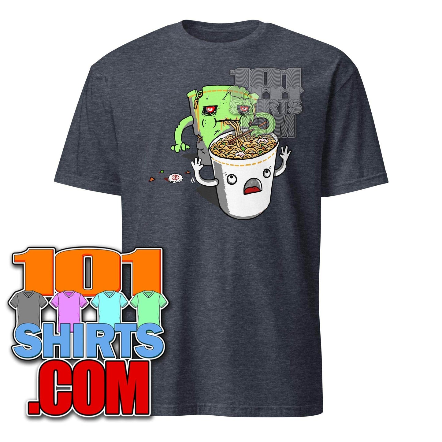 Zombie Food Noodles Ramen Spooky Halloween Funny T-Shirt - 101SHIRTS