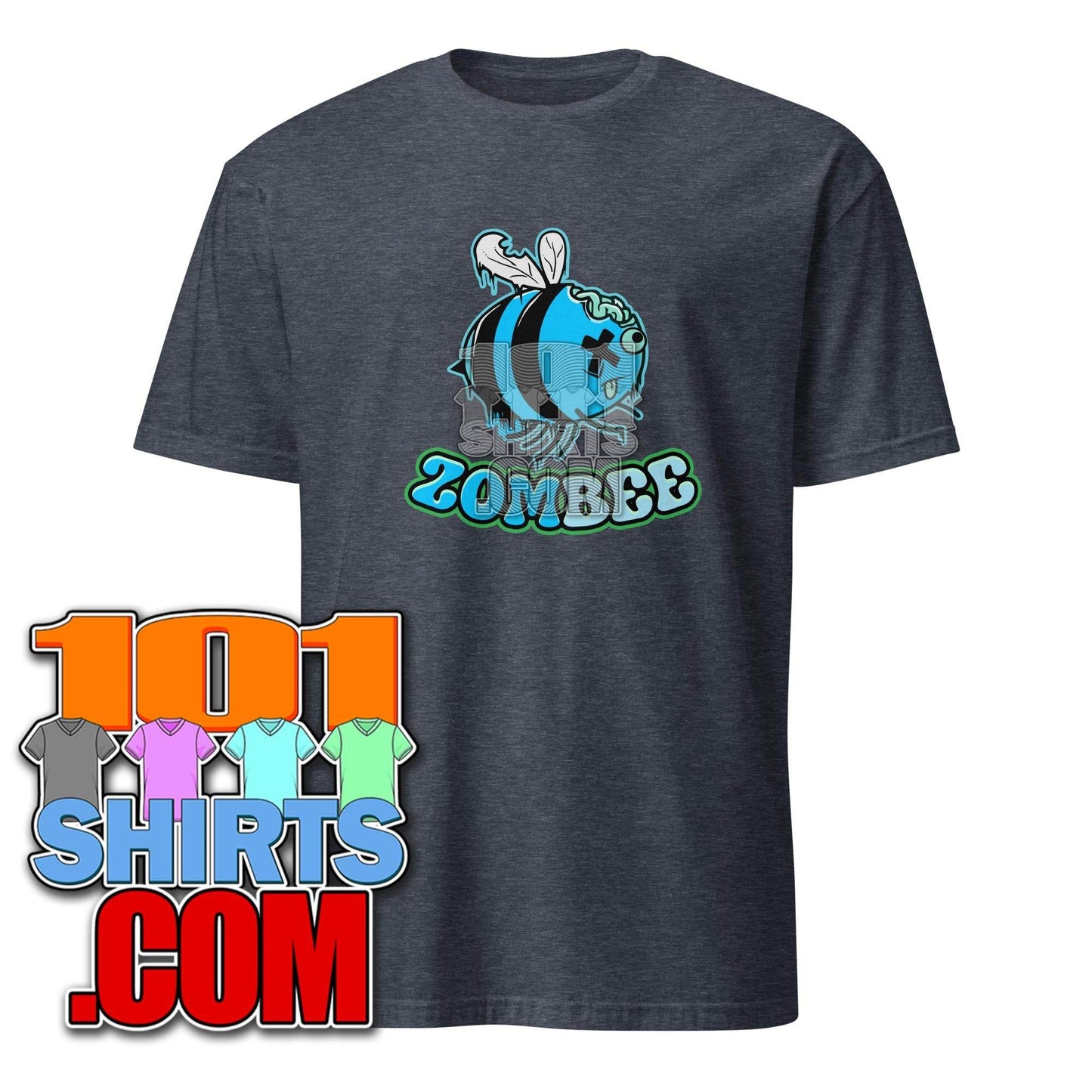 Zombee Zom-Bee Adorably Creepy Zombie Bee Cartoon Halloween T-Shirt - 101SHIRTS