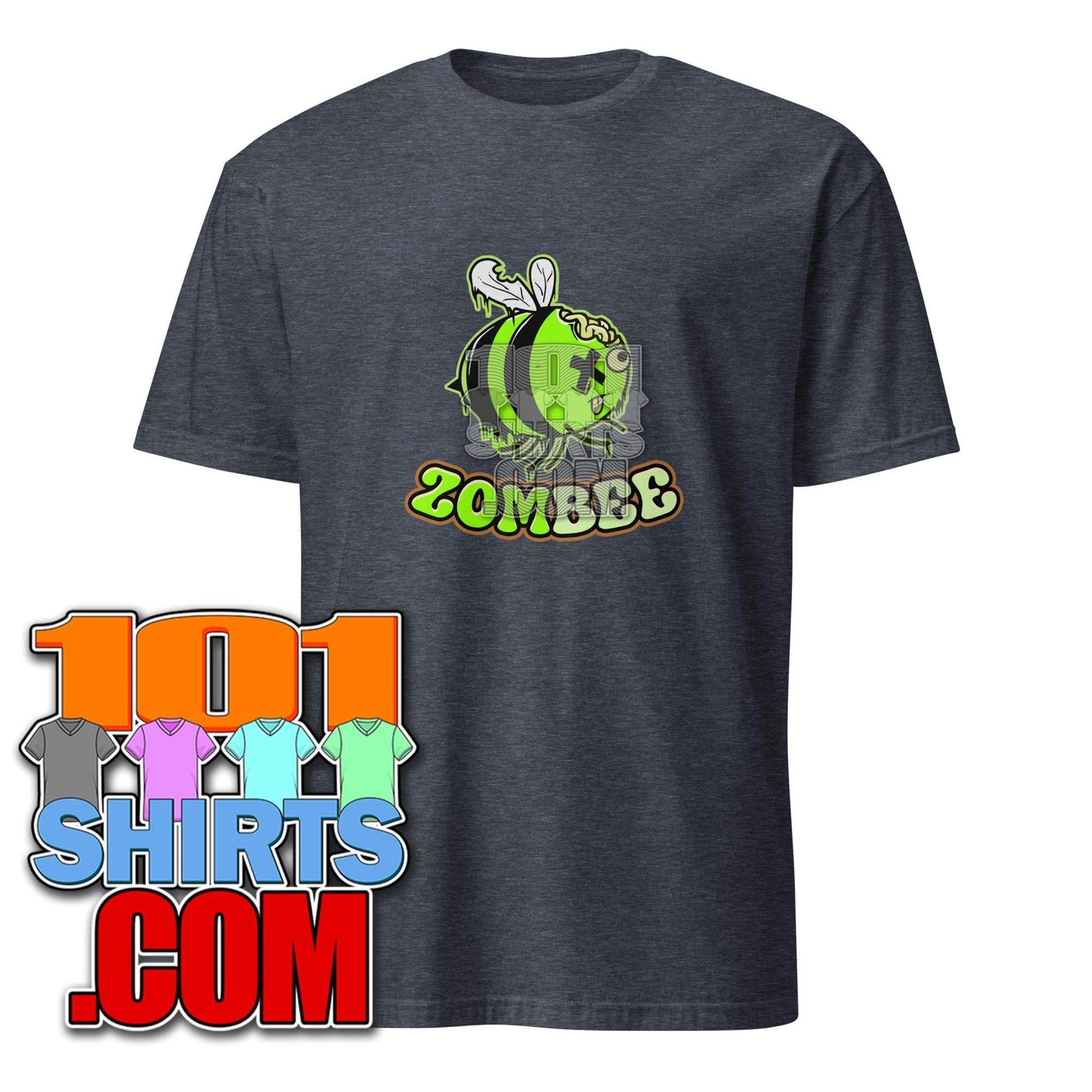 Zombee Zom-Bee Adorably Creepy Zombie Bee Cartoon Halloween T-Shirt - 101SHIRTS
