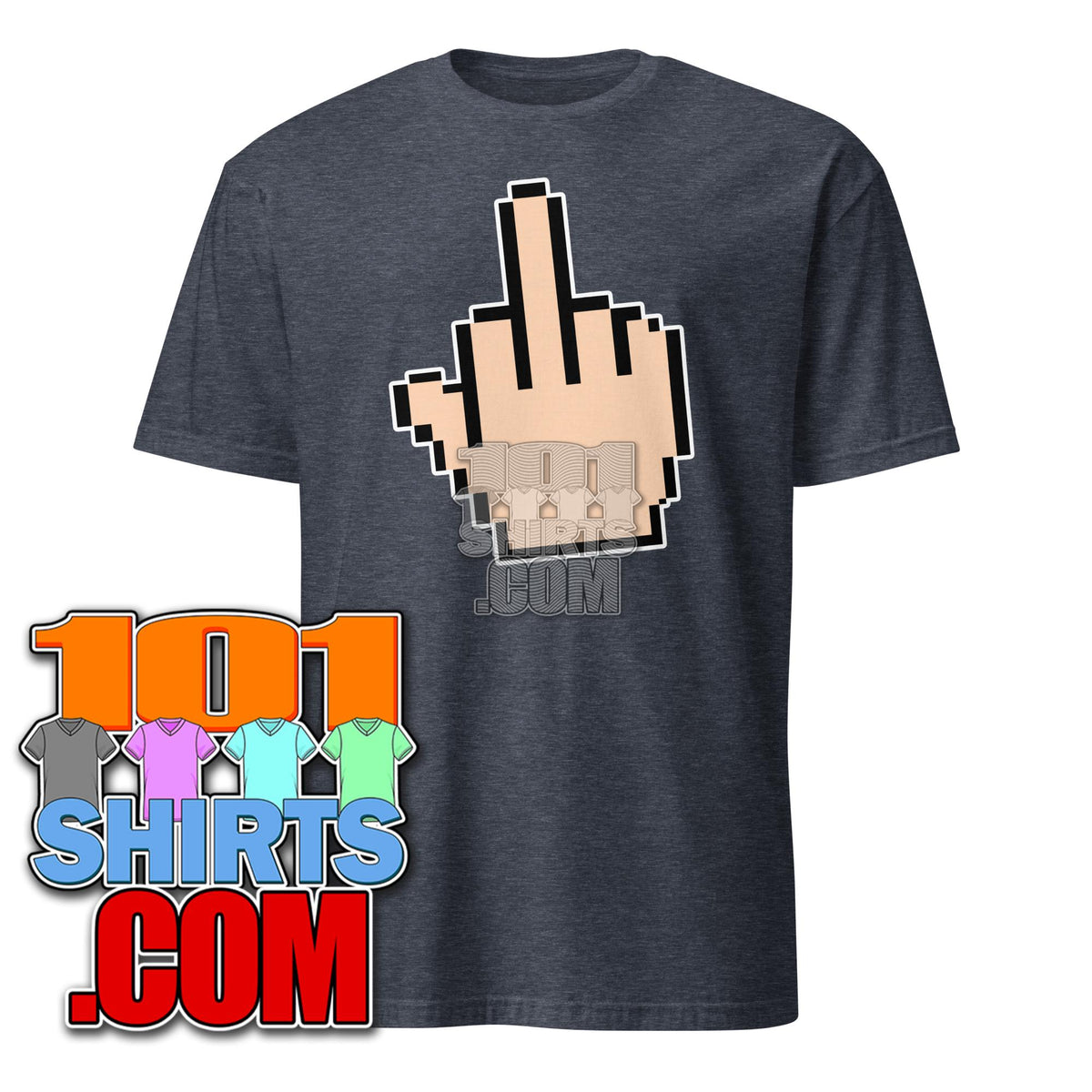 Rude Computer Rude Funny Computer Geeks & PC Nerds Pixel Middle Finger PC Computer M ...
