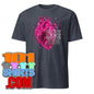 Broken Red Crystal Heart Love T-Shirt - Unique Geometric Love Design Art Tee - 101SHIRTS