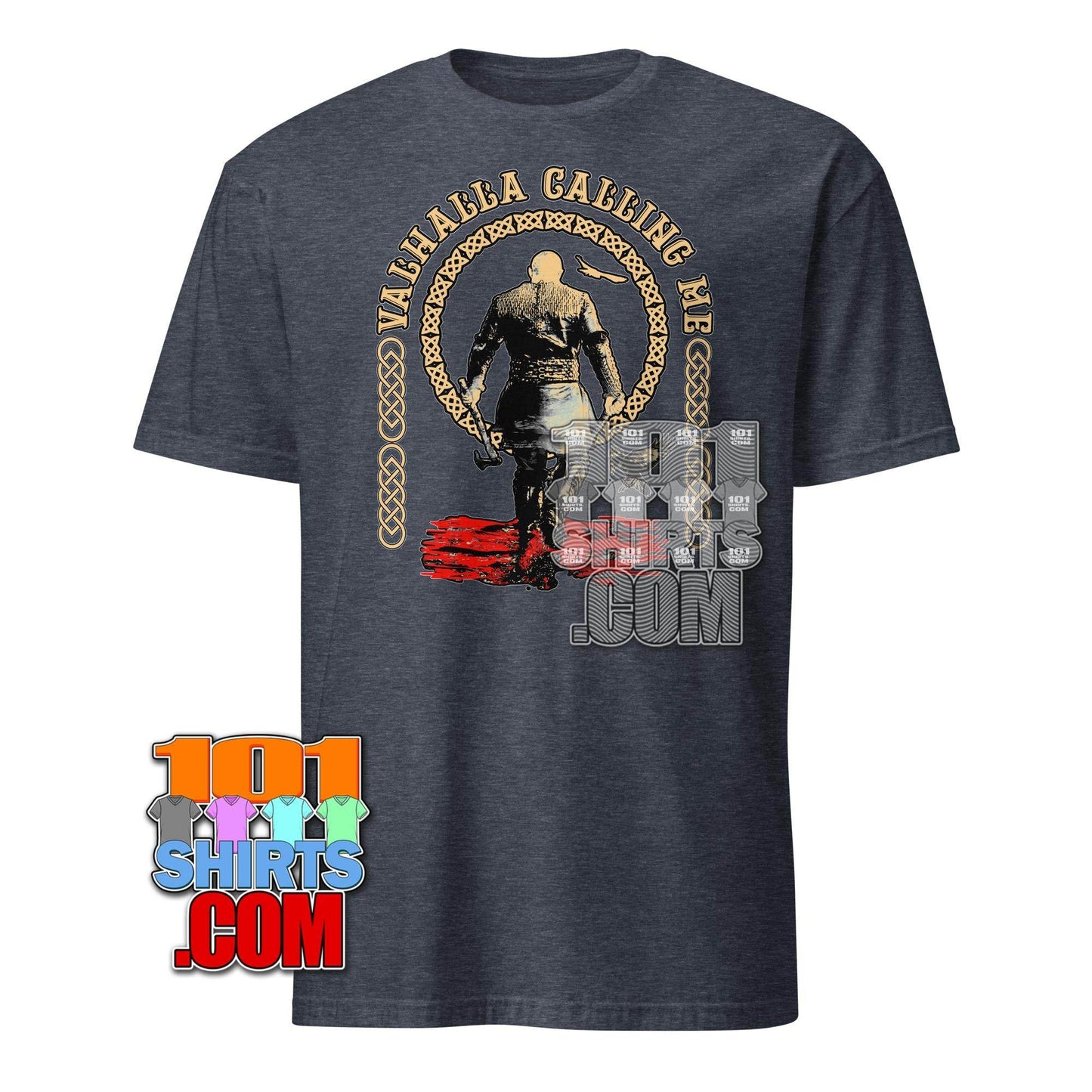 Valhalla Calling - Viking Warrior T-Shirt with Norse Mythology Design - 101SHIRTS