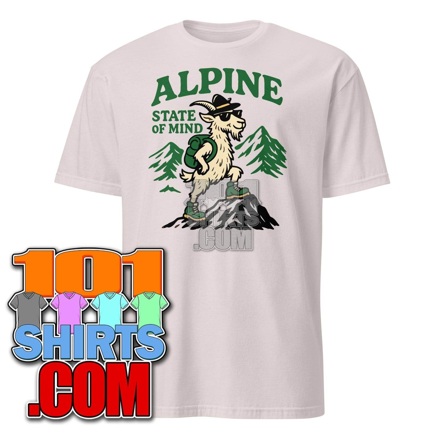 Alpine State Of Mind Tee Funny Hiking Outside Hiker T-Shirt - 101SHIRTS