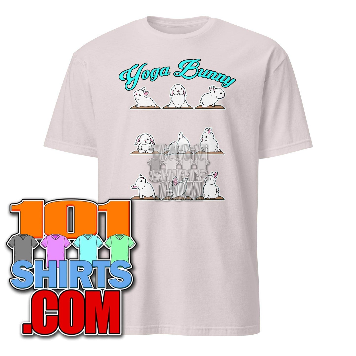 Bunny Yoga T-Shirt Funny Rabbits In Yoga Poses Sports Tee T-Shirt - 101SHIRTS