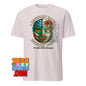 American Made with Mexican Parts Lucha Libre Mask T-Shirt - Patriotic USA Mexico Wrestling Tee - 101SHIRTS