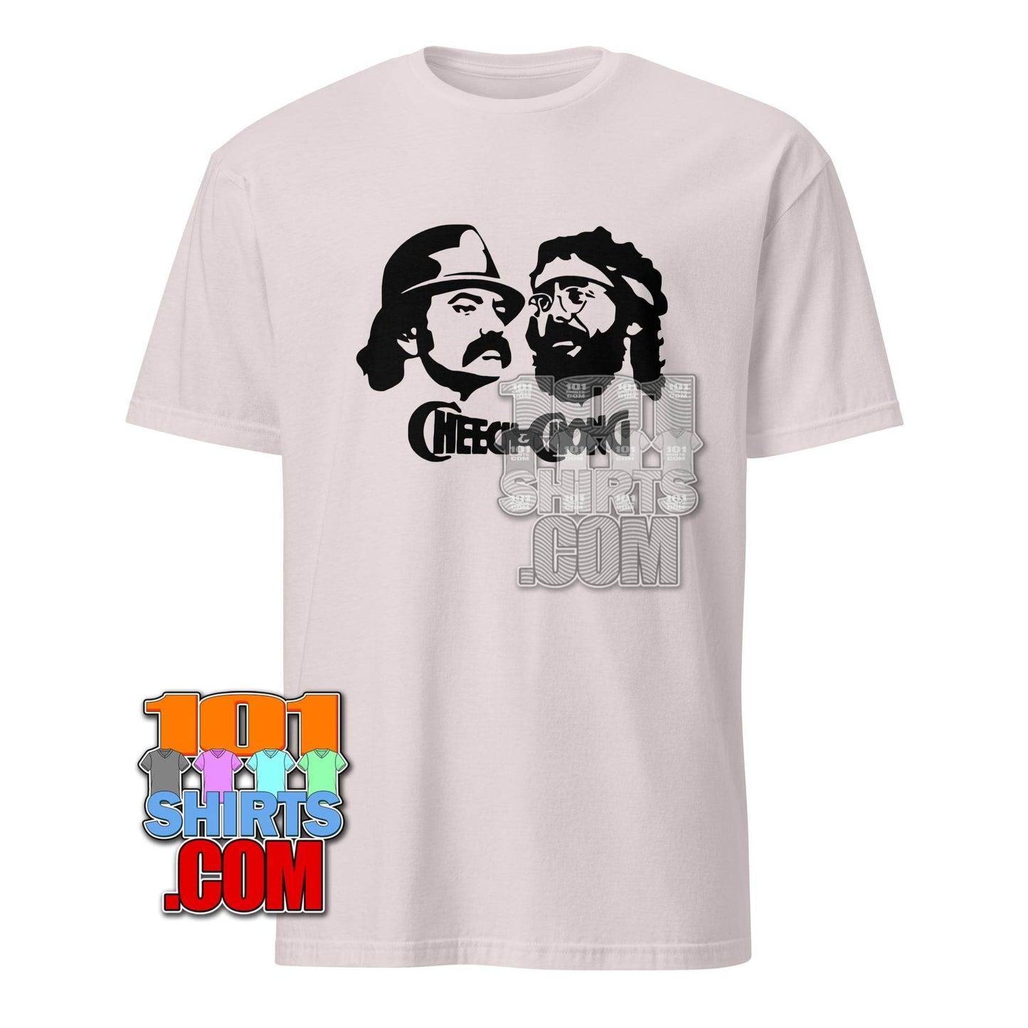 Cheech & Chong Movie Duo Iconic Stencil T-Shirt – Get Up in Smoke Style! Tee - 101SHIRTS